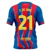 Jalkapallo Pelipaidat/Peliasut FC Barcelona Frenkie de Jong 21 Neljäspelipaita 2025-26